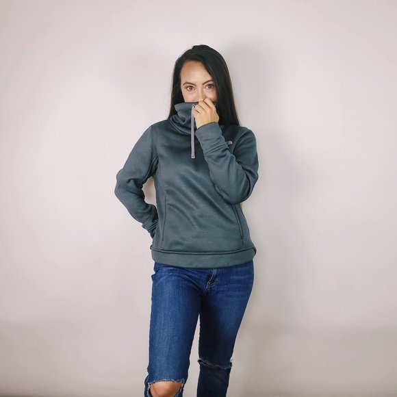 The North Face Funnel Neck Sweatshirt Gray - Picture 5 of 7